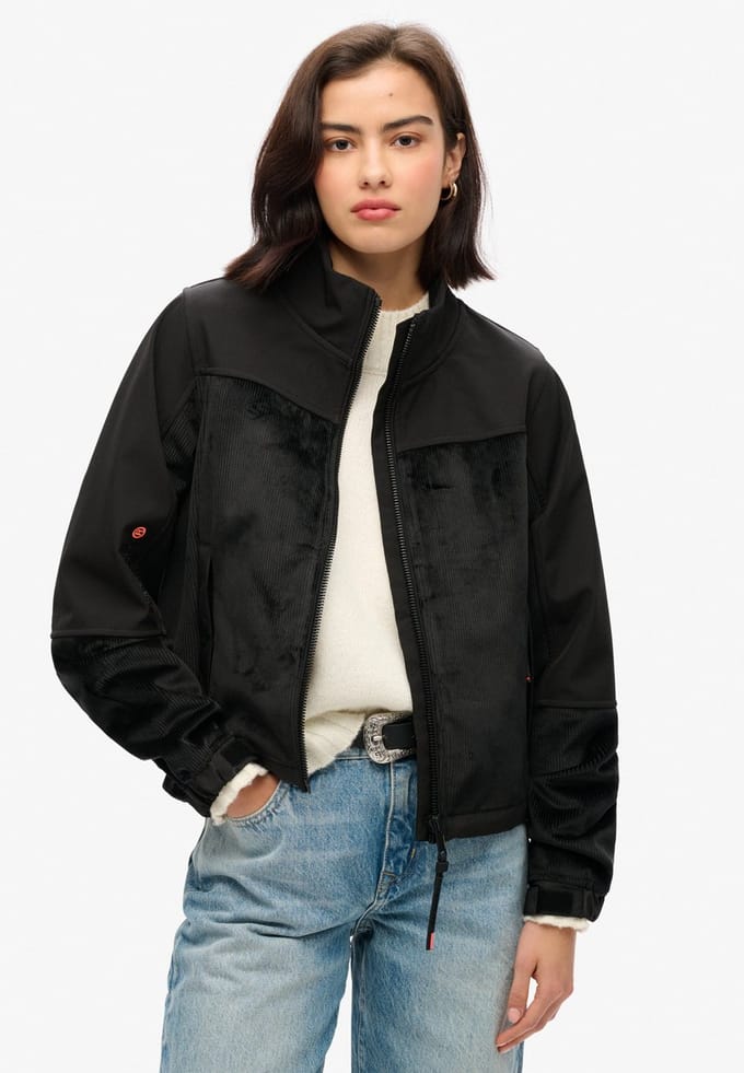 Superdry - Drop Needle Trekker jas van velours - Dames