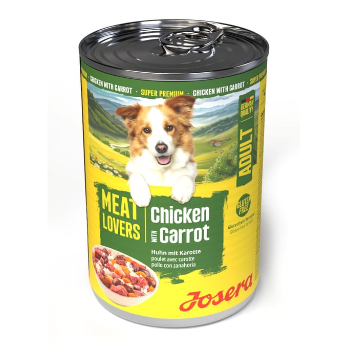 Voordeelpakket Josera Meatlovers Menu 12 x 400 g - Kip & Wortel (nieuw Design)