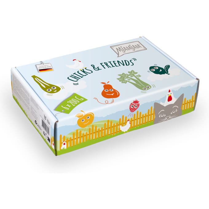 6x200g MjAMjAM chicks & friends Multipak kattenvoer nat