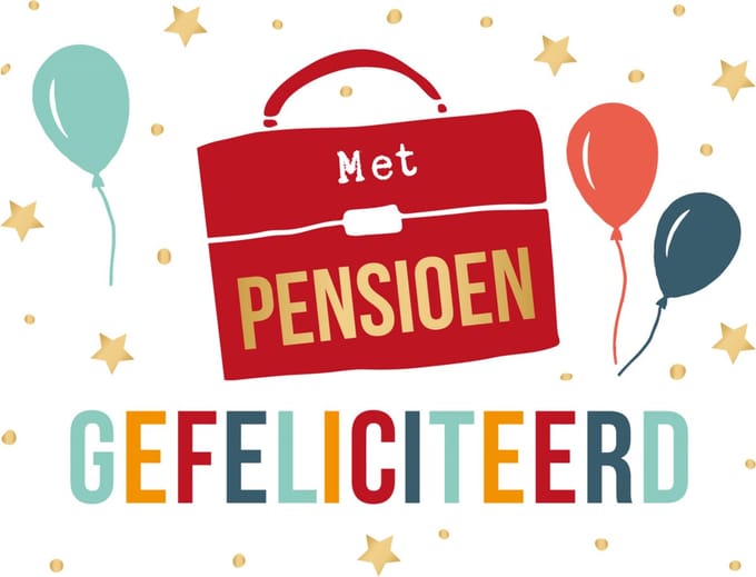 Kaart - Daisy - Met pensioen gefeliciteerd - DSY007
