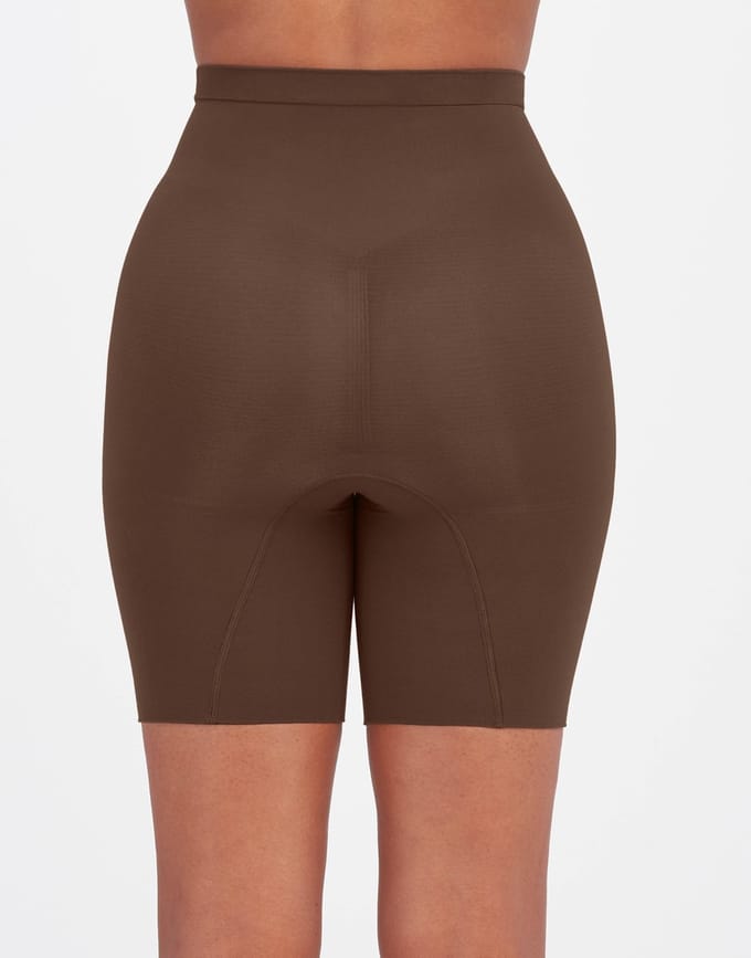 Spanx Maat XL Power Series - Power Short - Kleur Chestnut Brown (Donkerbruin)