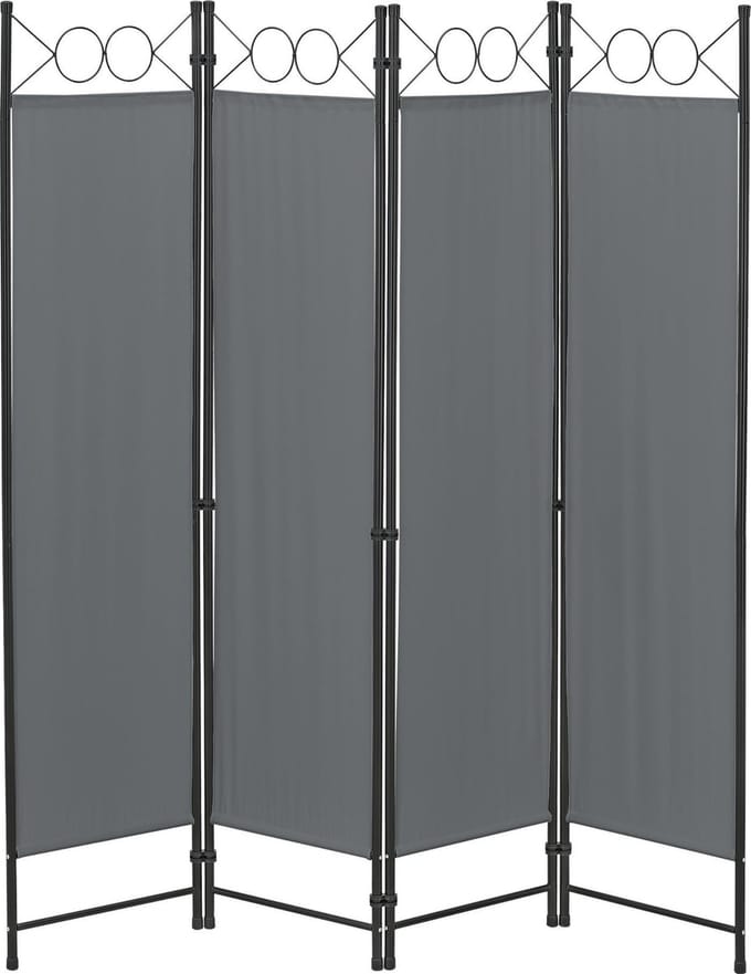 Tuinscherm Saragossa scheidingswand 171x160 cm donkergrijs