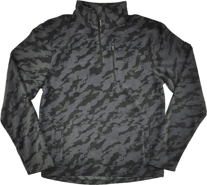 Dare2B Heren Dispel Fleece Trui Black Camo Maat M