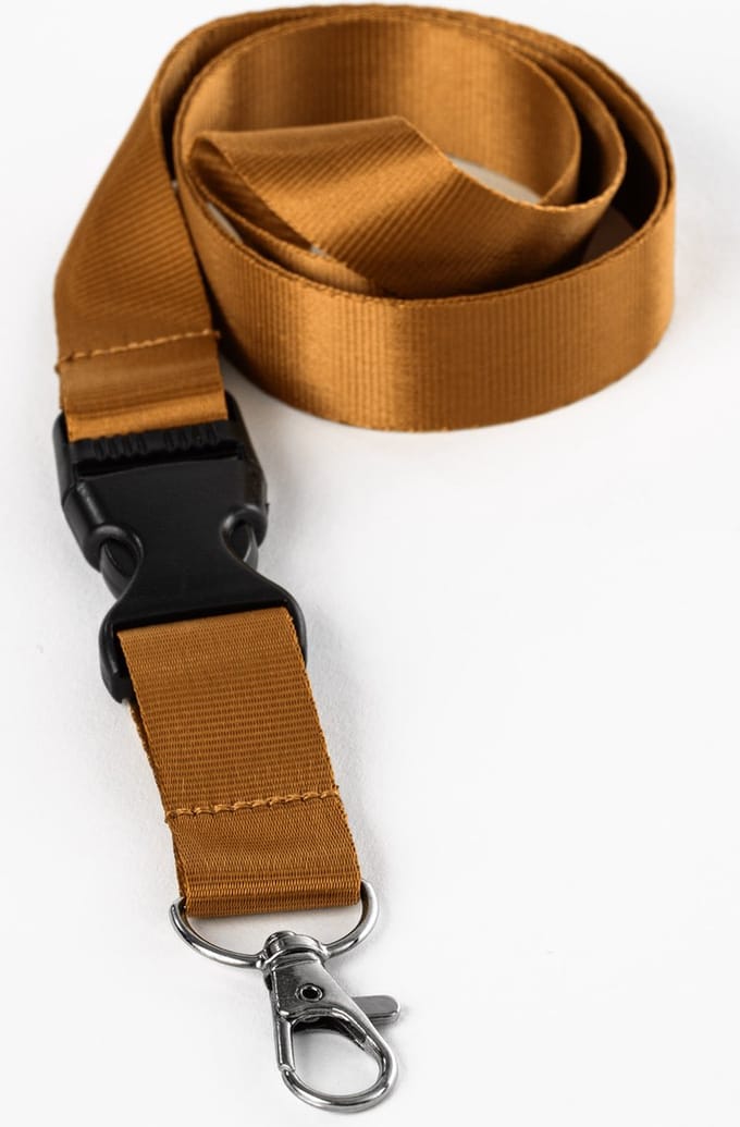 Ecorare® - Sleutelkoord - Kliksluiting - Lanyard - Keycord - Oranje - 50 cm
