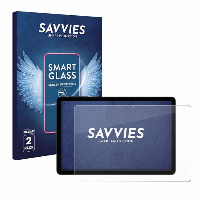2 Stuks Savvies Screenprotector - geschikt voor Doogee Tab A9+ - beschermfolie glas transparant