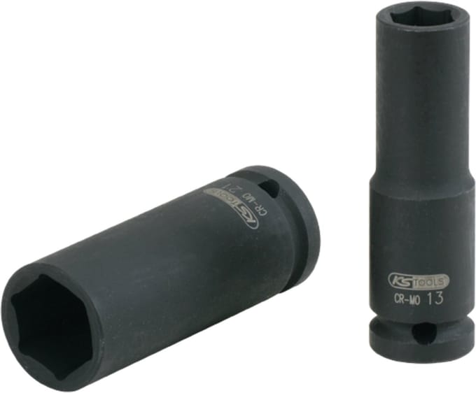 KS Tools - Zeskantige Krachtmoer Lang - 17 mm - 1/2 Inch Aandrijving