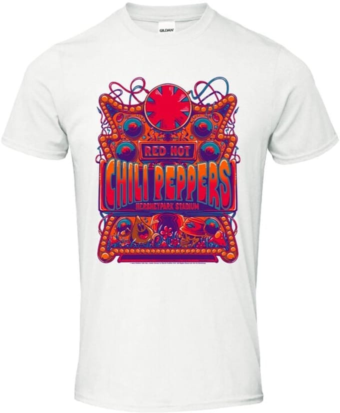 Red Hot Chili Peppers Hershey Poster Heren T-shirt - wit - 3XL