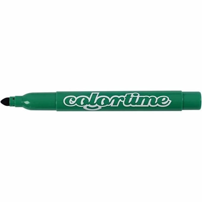 Colortime stift, 5 mm lijn, helder blauw, 12 stuks