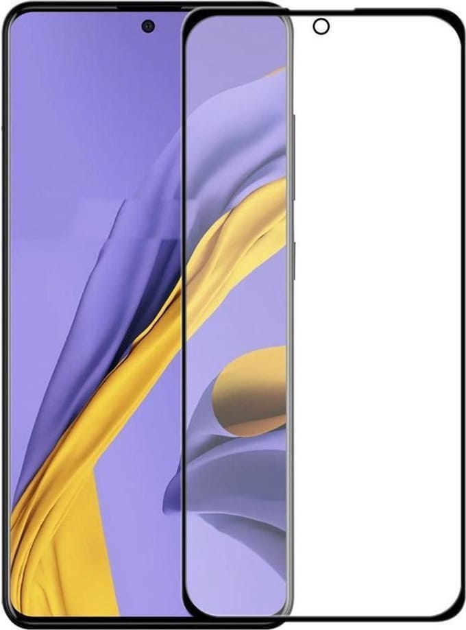 HB Glas Geschikt voor Samsung Galaxy A71 Glas - Fullscreen Tempered Glass - Transparant