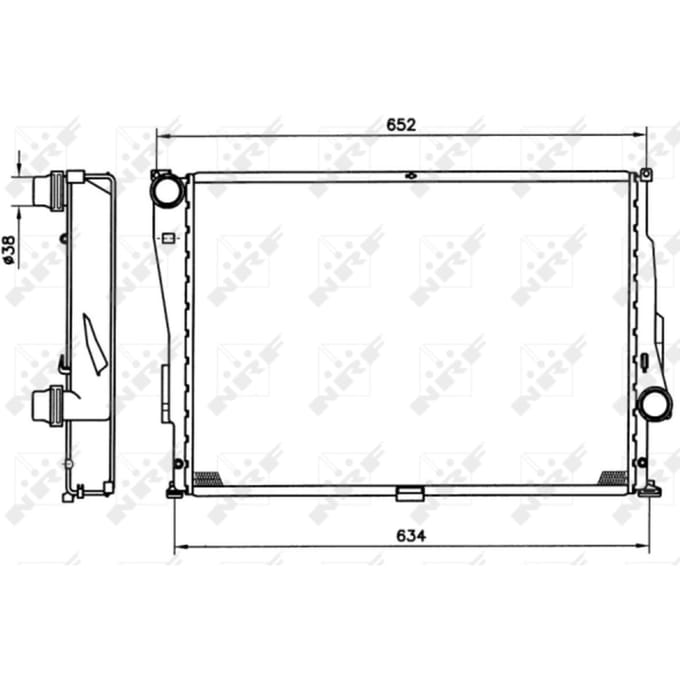 Radiator, motorkoeling NRF 51597