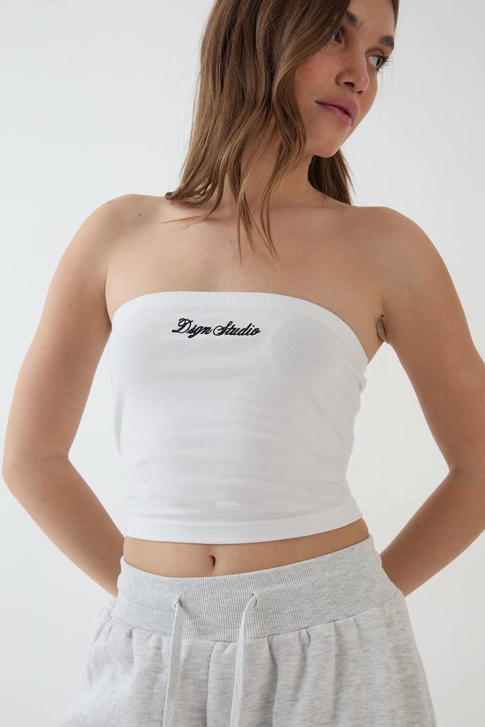 Dames Dsgn Studio Bandeau Top | White | Maat: Large
