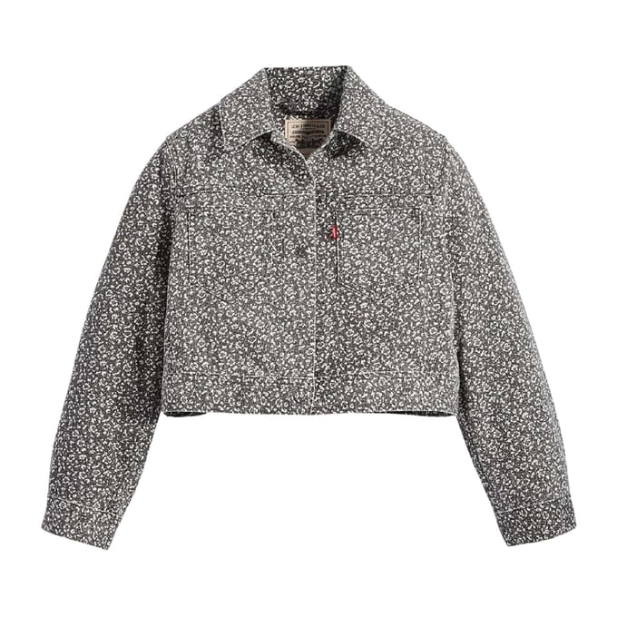 Levi's Dames Wellthread Bloemen Denim Jacket (Lichte Wassing)