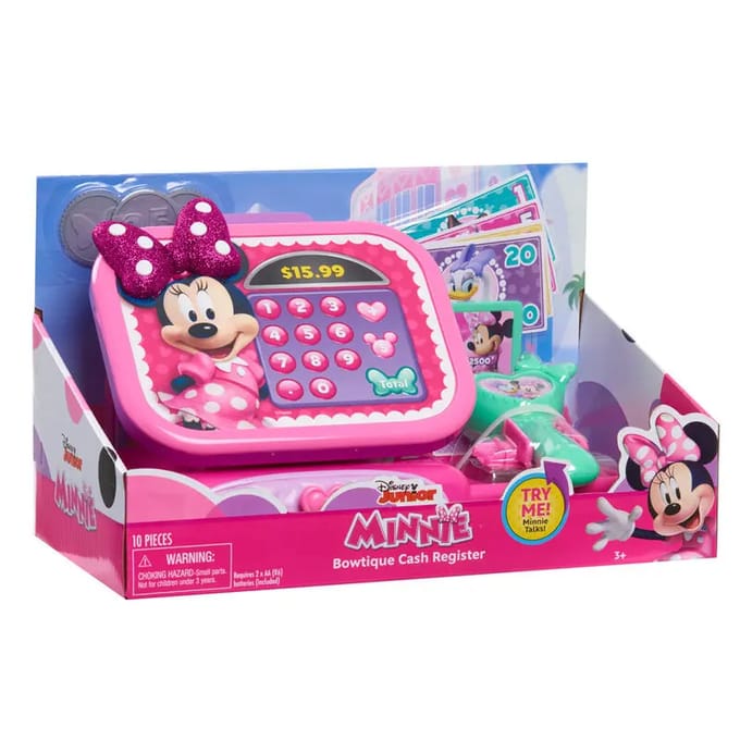 Disney Minnie Mouse Bowtique Kassa – Speelgoedkassa met geluid & accessoires