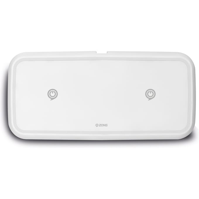 Zens Dual Fast Wireless Charger - Draadloze oplader - 10 Watt - Wit