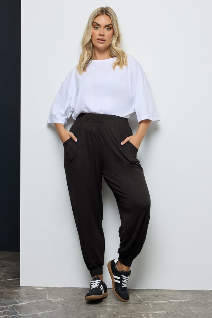 Yours Harem Joggingbroek Met Zakken In Zwart Size 46