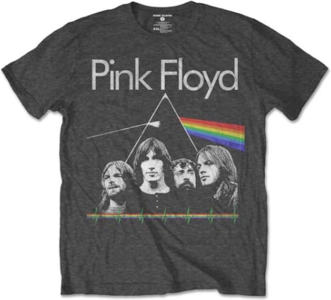 Pink Floyd - DSOTM Band & Pulse Heren T-shirt - L - Grijs