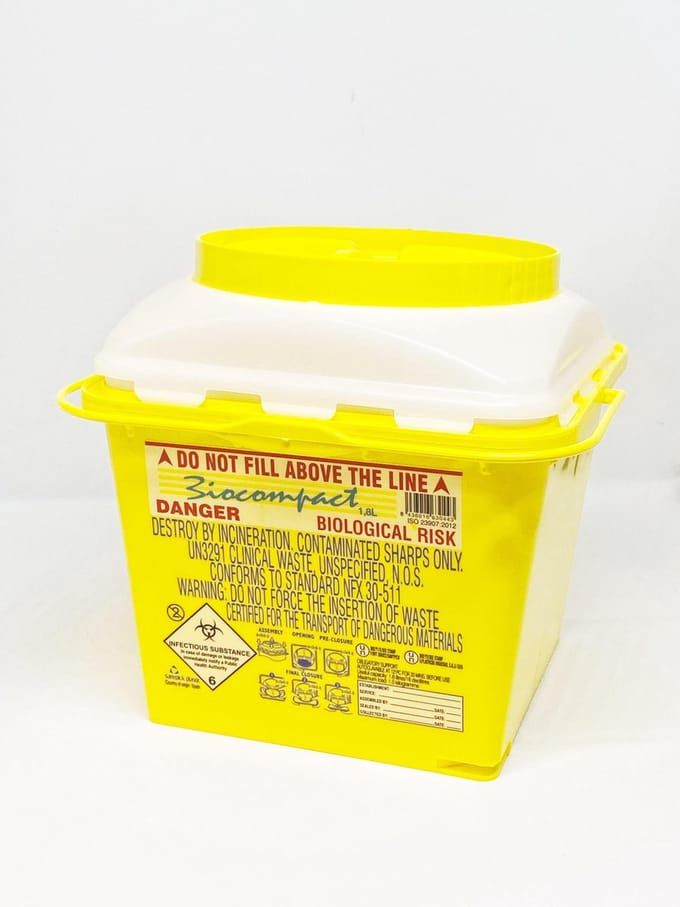 Sanypick Biocompact Naaldencontainer 1.8 Liter 10 stuks