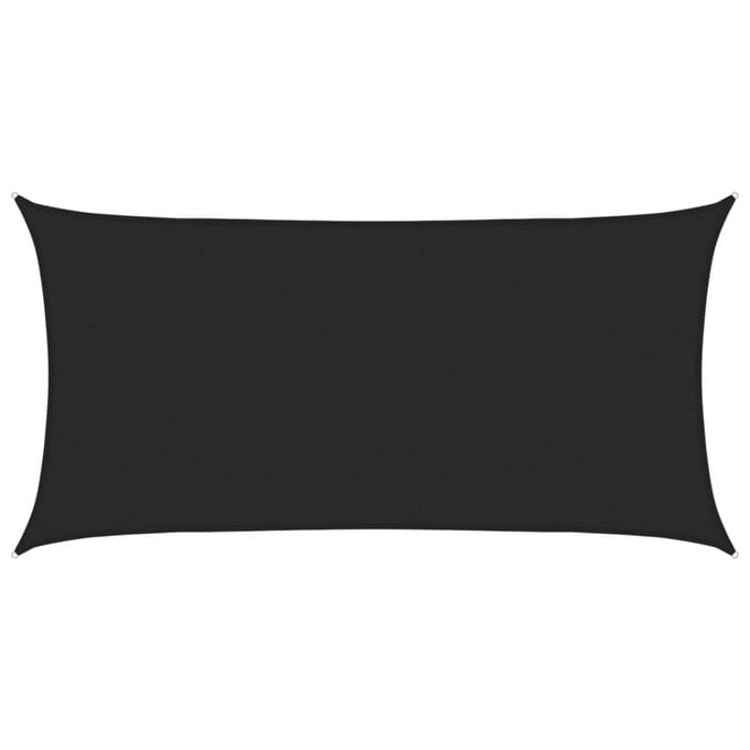vidaXL - Zonnezeil - 160 - g/m² - 2x3,5 - m - HDPE - zwart