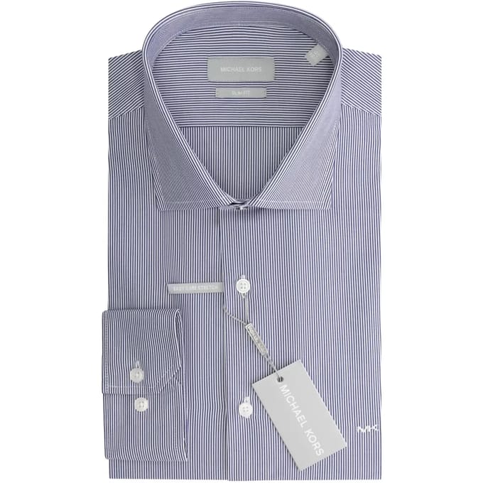 Slim fit gestreepte popeline blouse Michael Kors