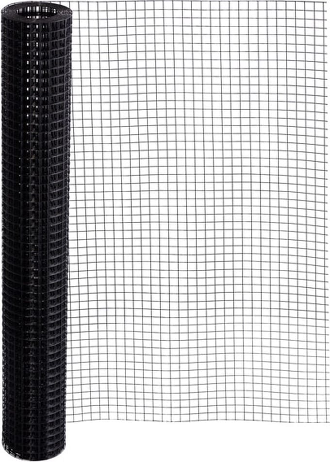 Volieregaas 19 x 19mm 1.45mm 100cm x 25m black