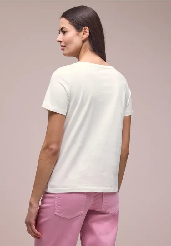 Shirt met schelpenprint