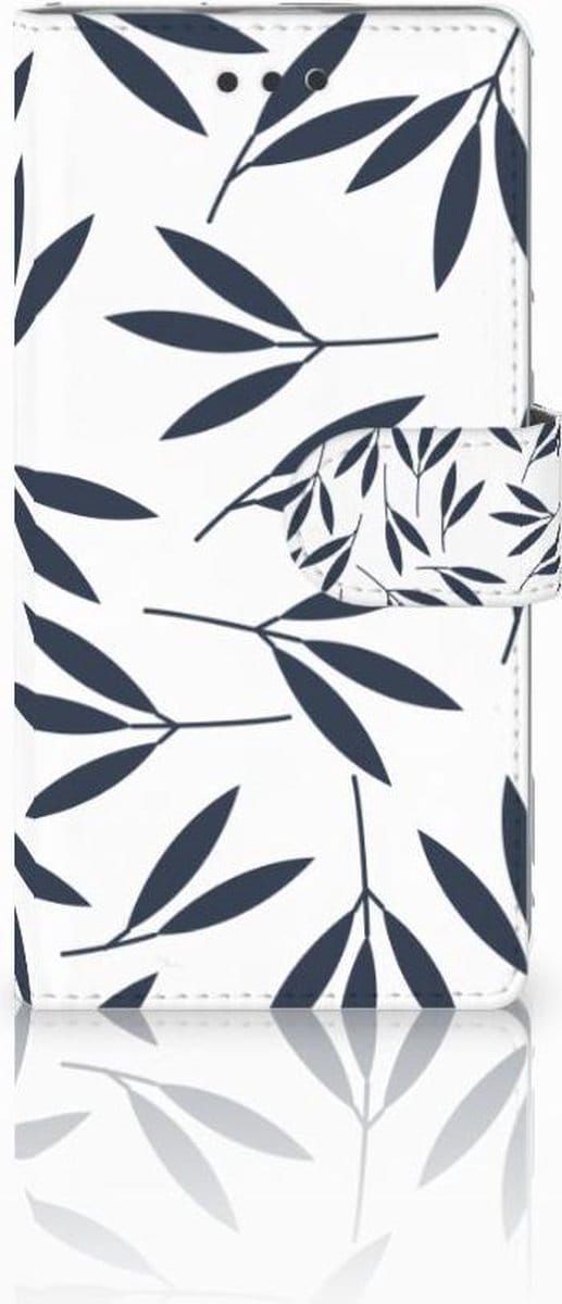 Huawei Ascend P8 Lite Hoesje Leaves Blue