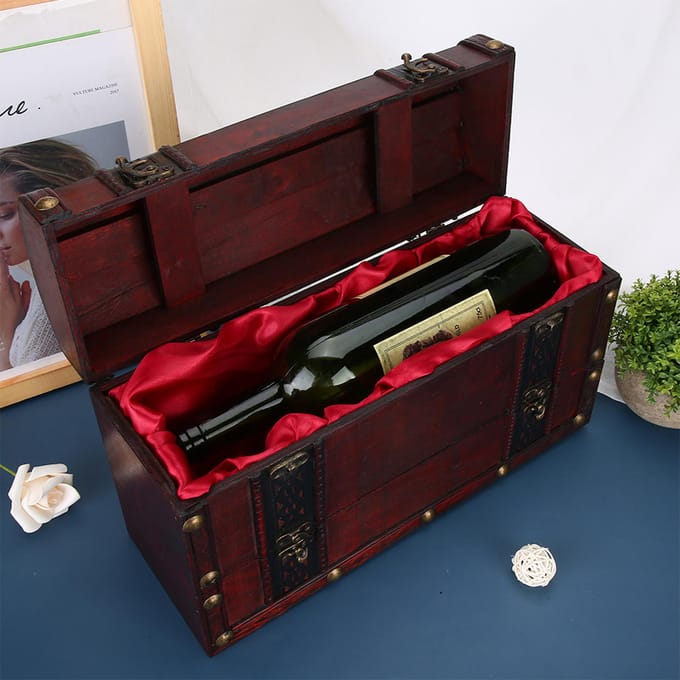 Desktop Vintage Houten Grote Capaciteit Sieradendoos Opbergdoos Sieraden Container Doos black