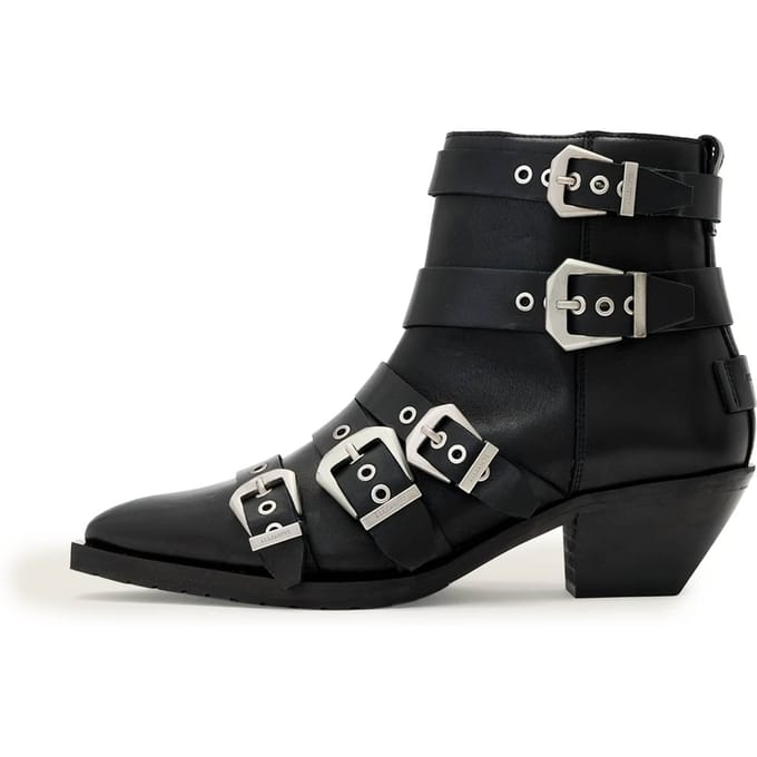 AllSaints Jane Buckle Boot Black Größe: 40 | Stiefel Outlet | Damen | Schwarz