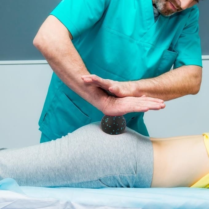 Lacrosse Massagebal Lichaam Fasciale Verlichting Yoga Uitrusting rood