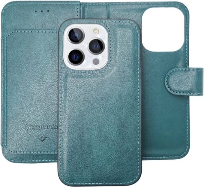 Cityhoesje - iPhone 13 Pro Max - Bookcase incl. Pasjeshouder - Groen