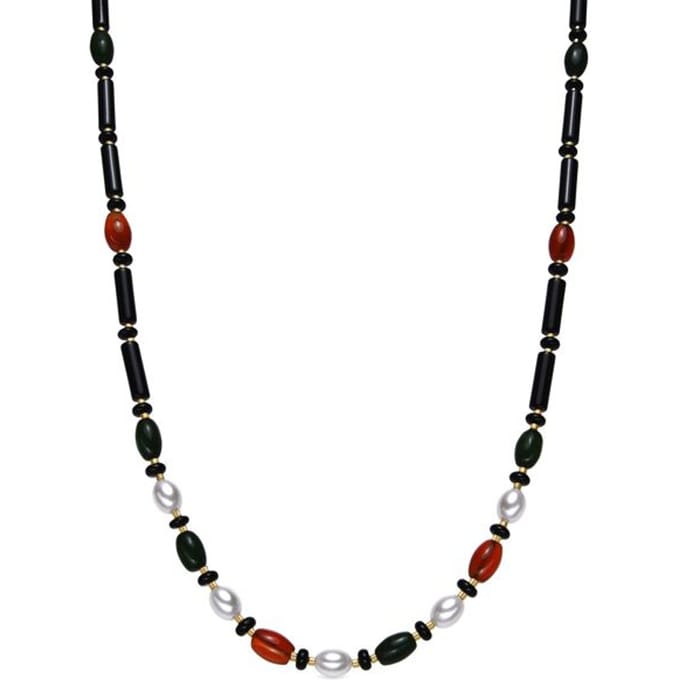 Luxeketting met Onyx 18k goud afwerking - Coepil