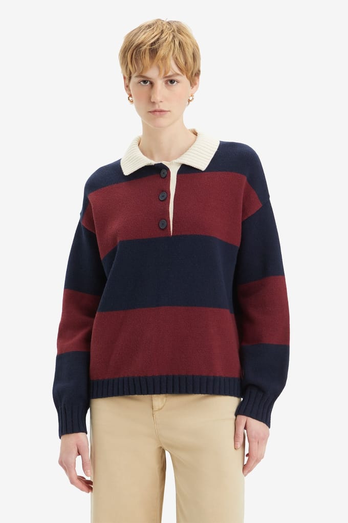 Levi's Ivy League Striped Polo Taglia: M | Maglie a manica lunga Outlet | Donna