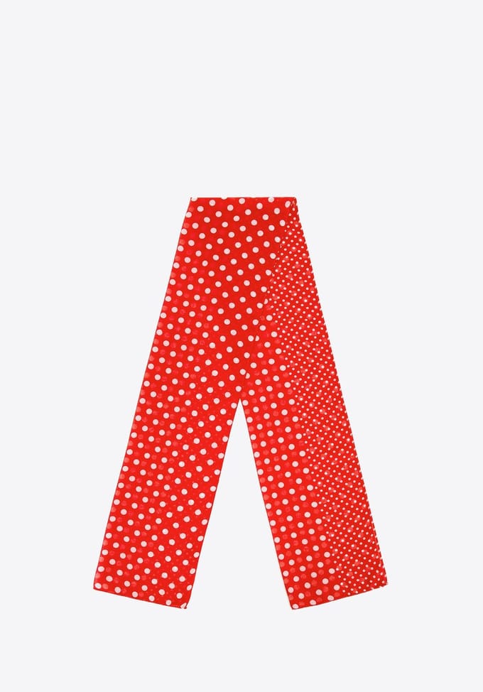 Wittchen - Sjaal - Polka Dots - Rood en Wit - Polyester