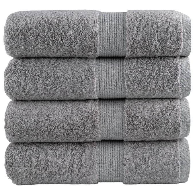 vidaXL - Gastendoekjes - SOLUND - 4 - st - 600 - g/m² - 30x50 - cm - grijs