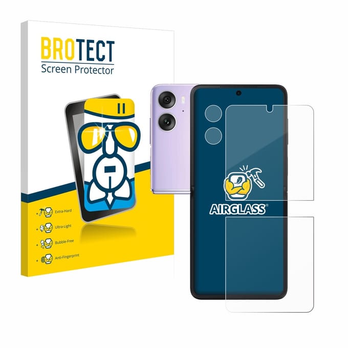 Screenprotector voor Oppo Find N2 Flip (Voor+Camera) Beschermglas transparant