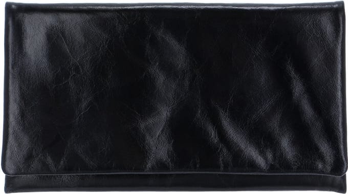 abro Leren Koppeling Avondtas Leather Athene Clutch Bag Navy Blauw