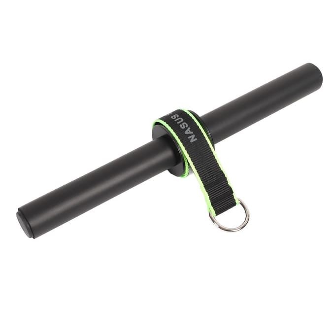 Onderarm Blaster Nylon Antislip Schuim Spierkracht Polsroller met Breed Touwlager 150 Kg black