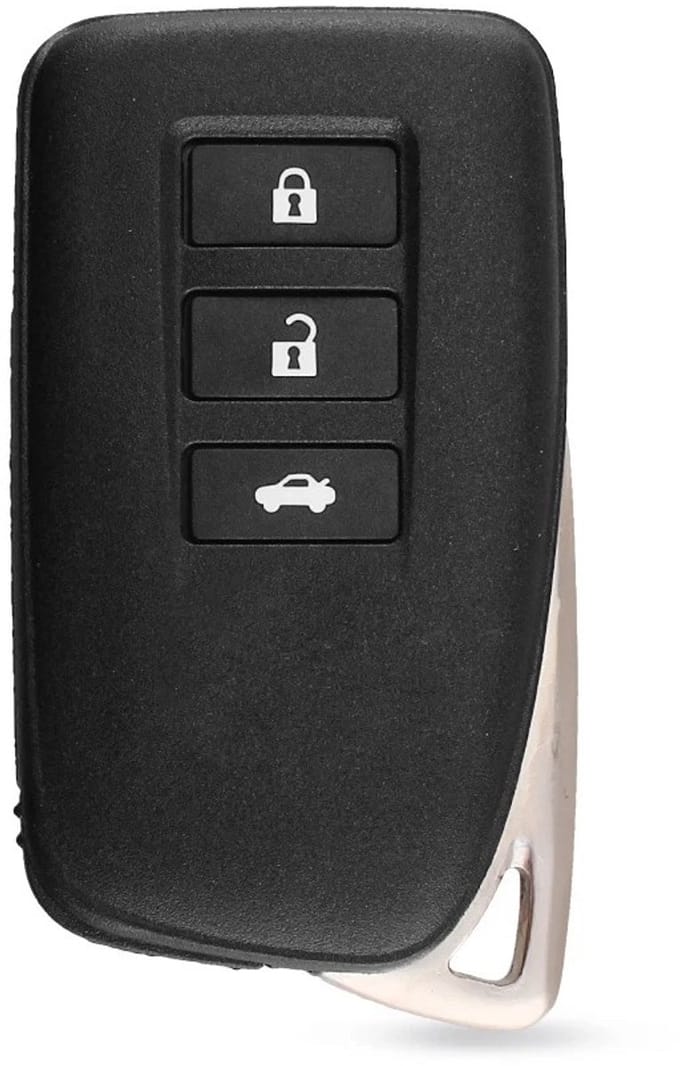 XEOD Autosleutelbehuizing - sleutelbehuizing auto - sleutel - Autosleutel / Geschikt voor: Lexus 3 knops