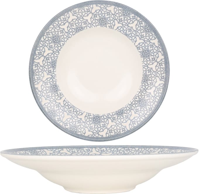 Kütahya Porselen Pastabord - Casa Blue - Porselein - 27 cm (450cc) - set van 2