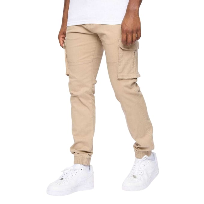 Crosshatch Heren Casual Cargo Broek (Steen)
