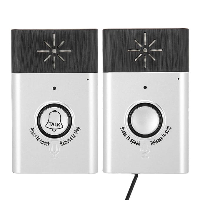 2.4GHz Mini Draagbaar Twee-Weg Spraak Intercom Draadloos Deurbel Intercom Systeem