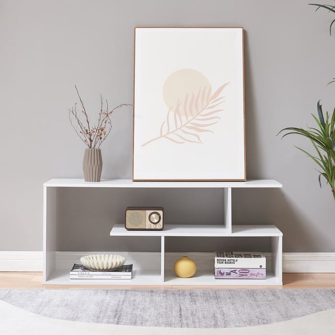 Tv-meubel Anän 100x30x42 cm wit [en.casa]