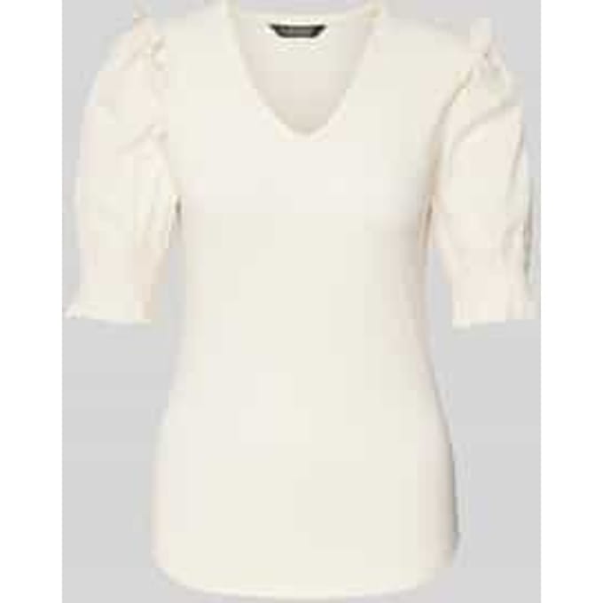 Gebreid shirt met V-hals, model 'TADETA'