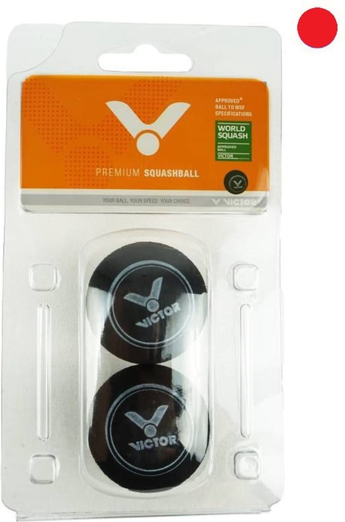 Victor Squashballen Rood, Medium, Set 2 Stuks