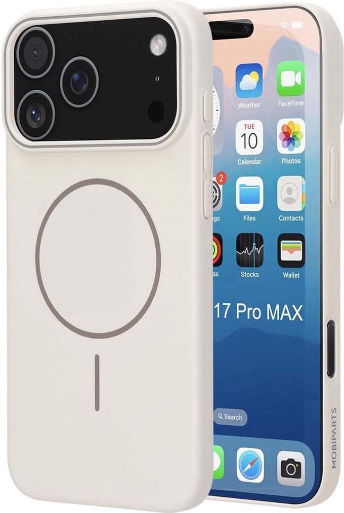 Mobiparts Slim Line Case geschikt voor Apple iPhone 17 Pro Max - MagSafe Off - Wit