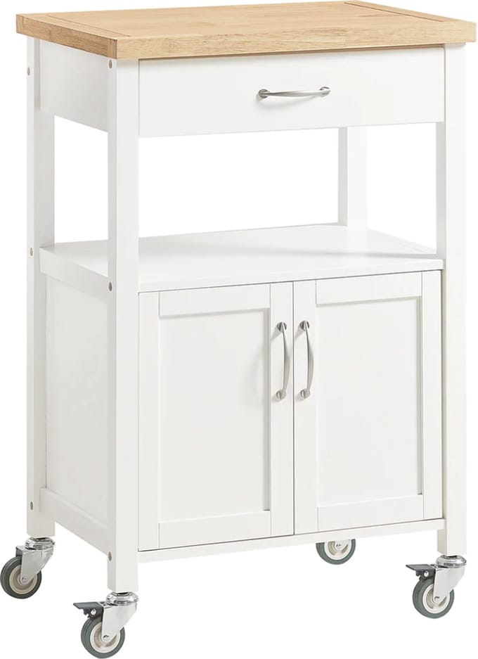 Mara Keukentrolley - Opbergtrolley - Serveerwagen - MDF - 60 x 44.5 x 91 cm