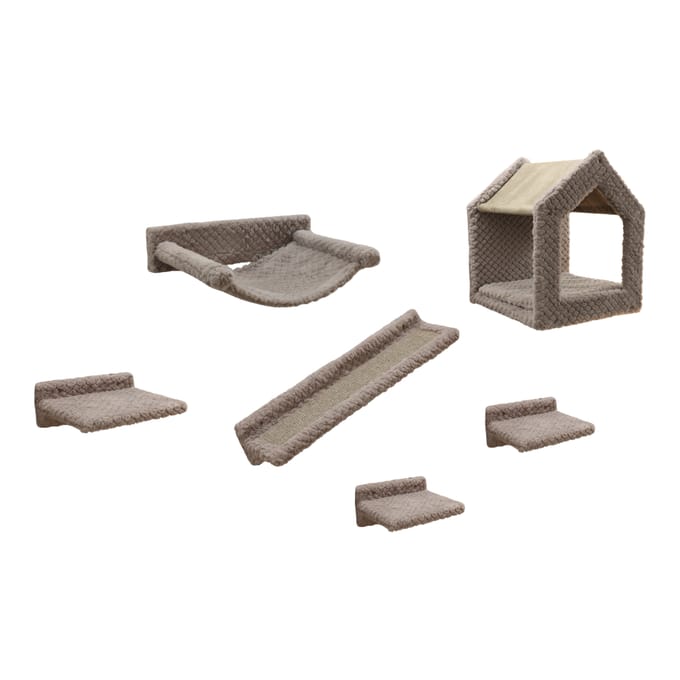 Kerbl Huisdier klimwand Monte Baldo - set van 6 delen voor katten