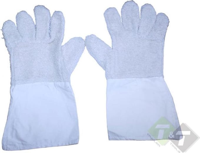 Handschoen, Werkhandschoen 1 paar, Badstof handschoenen set