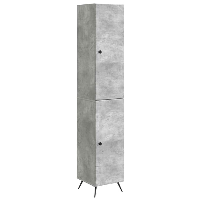 vidaXL - Kast - Set - 2 - st - Betongrijs - Bewerkt - hout