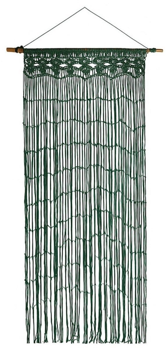 2Lif Deurgordijn Macrame groen 90 x 200cm